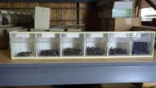 Assorted Screws in Storage Bin Organizer  Multiple Sizes