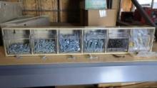 Assorted Screw Lot & Storage Organizer