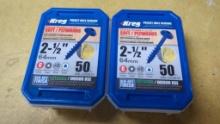 Kreg Pocket Hole Screws, 2-1/2 inches, Approx. 100 Count, Square Drive