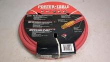 Porter-Cable 60325 Rubber Air Hose, 25 ft, 3/8 inch, Brass Fittings