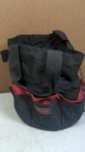 Craftsman Tool Bag, Black/Red, Fabric, Multiple Pockets