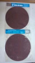 Delta 12" Stick-On Sanding Discs, 120 Grit, Aluminum Oxide, 2 Packs of 2
