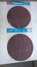 Delta 12" Stick-On Sanding Discs, 120 Grit, Aluminum Oxide, 2 Packs of 2