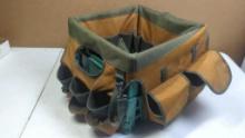 Bucket Boss Tool Organizer, Brown/Green, Fits Square milk crate, 30 Pockets