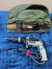 PORTER CABLE DECK DRYWALL DRIVER MODEL 5634 WITH BUCKET BOSS CARRY BAG