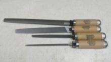 General File & Tool Handle Set, 4 Pieces, Made in USA