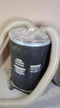 Veritas Cyclone Dust Collection Barrel & 4" Hoses, 30-Gallon Capacity, Black