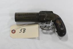 AWS Fies .32 cal 6-Shot Pepper Box Pistol in cast steel