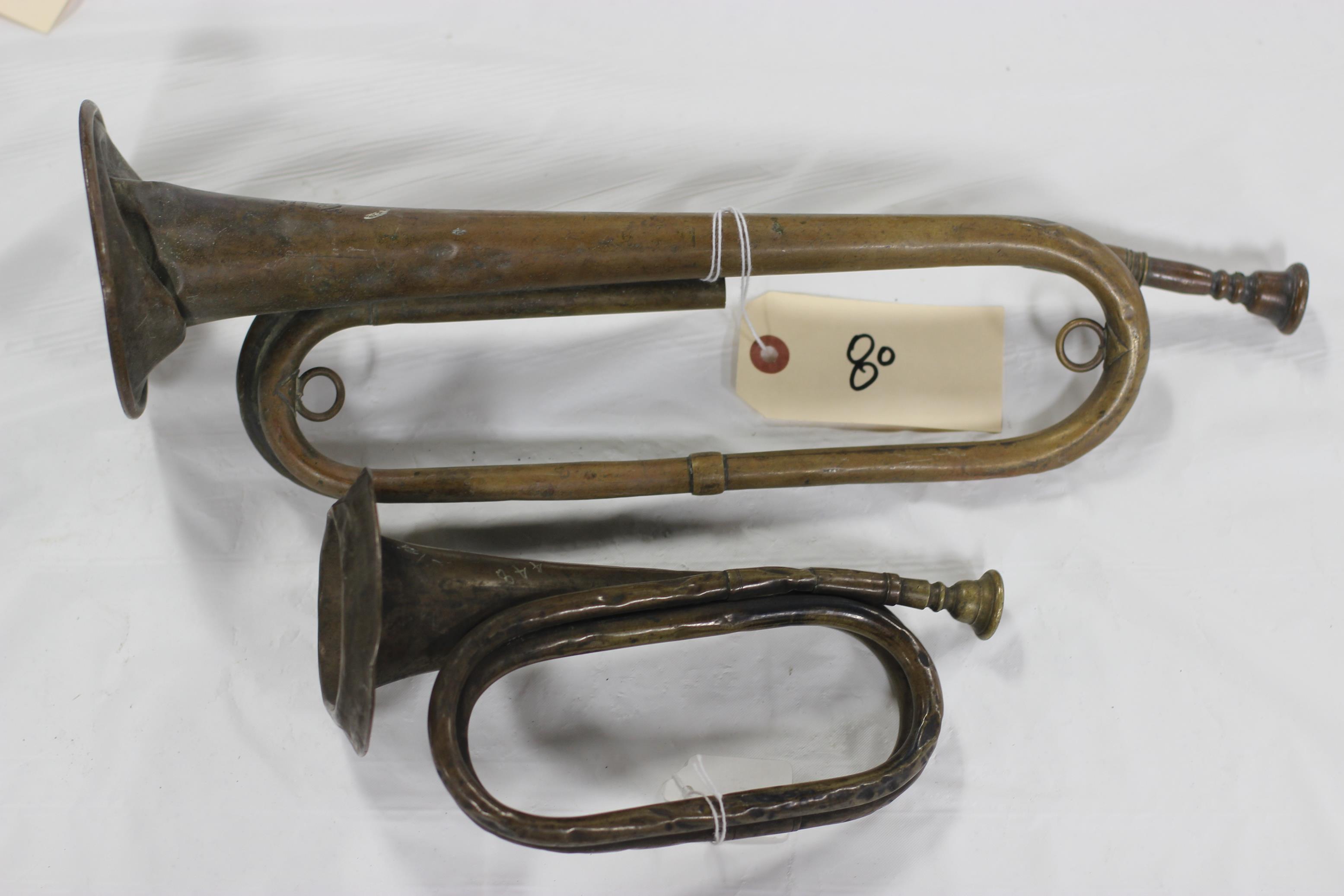 Pair of US Navy Bugles (2)
