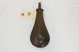 Plain Copper Powder Flask
