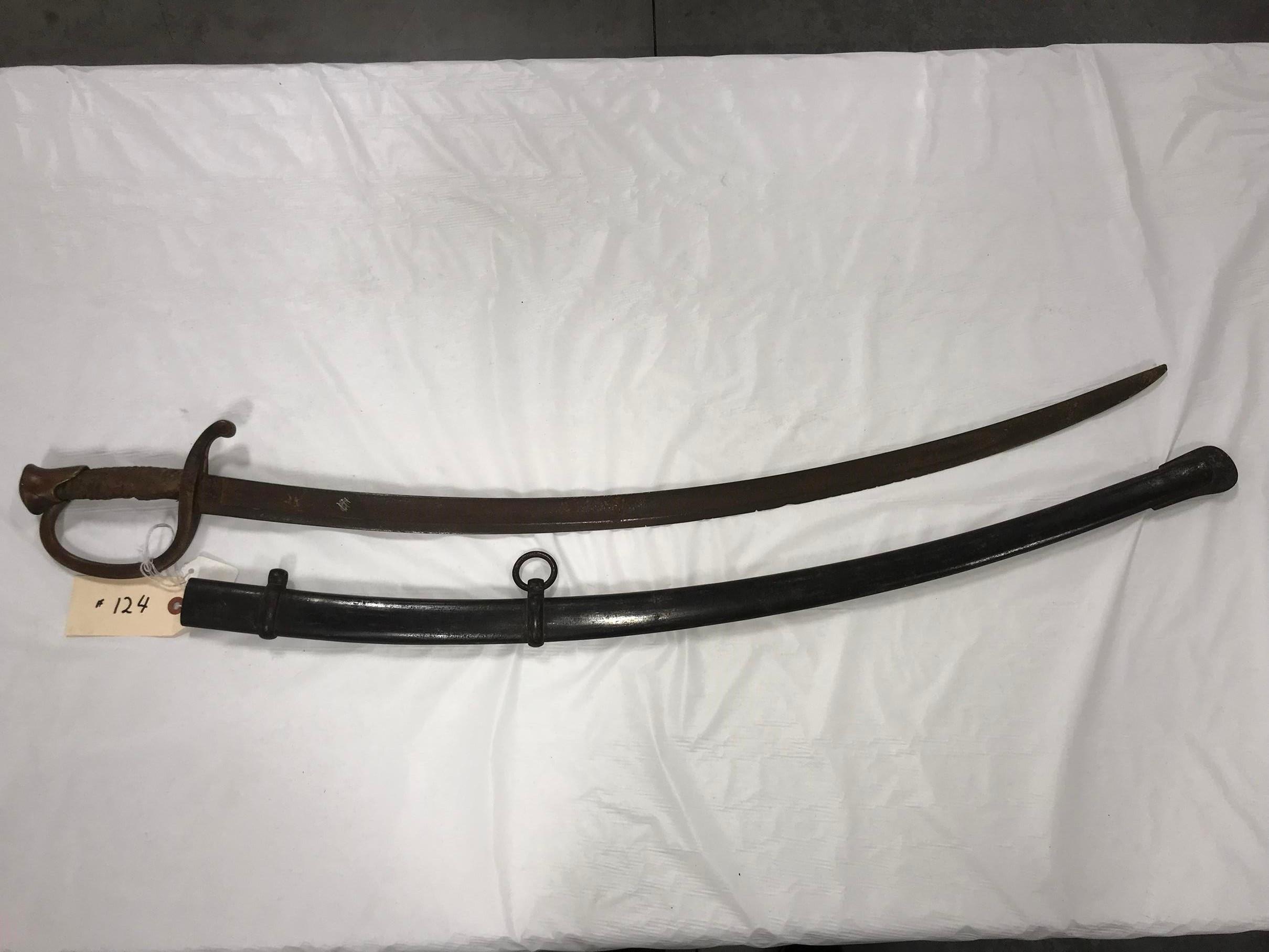 Unmarked 37" Calvary Sword (rough)