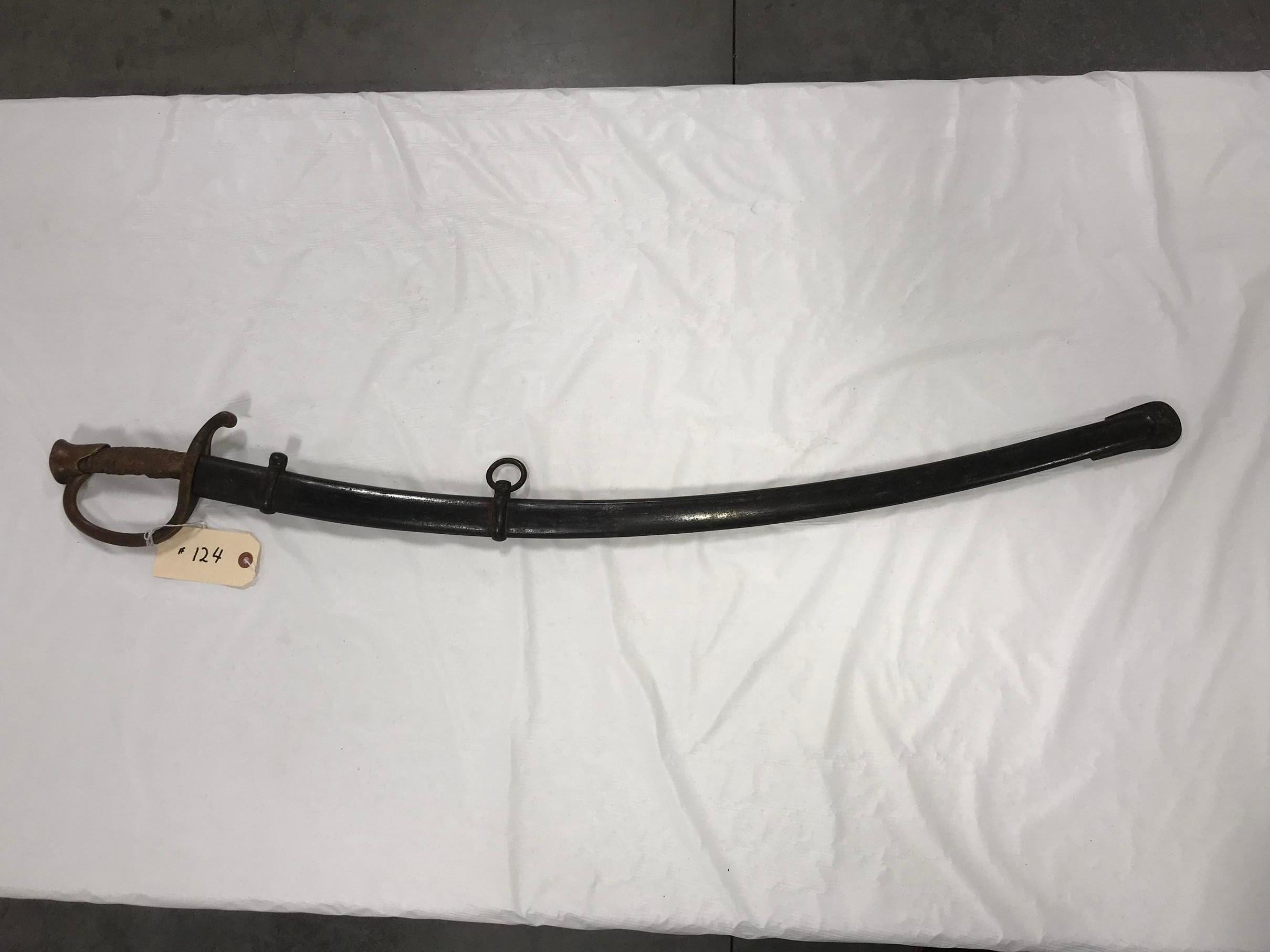 Unmarked 37" Calvary Sword (rough)
