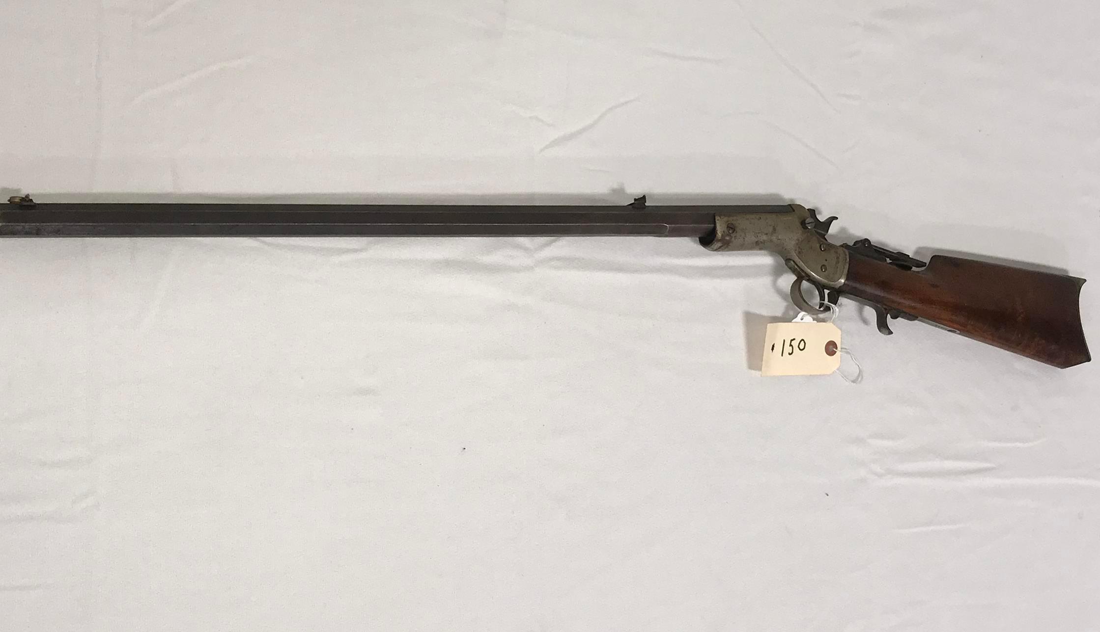 J. Stevens .22 cal Single Shot Rifle w/Tang Sight, Chicope Falls, Massachusettes (slight stock damag
