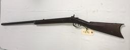 Early Kentucky Half Stock .32 cal Percussion Rifle w/walnut stock & barrel signed "J. Marker" (missi