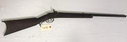 Early Kentucky Half Stock .32 cal Percussion Rifle w/walnut stock & barrel signed "J. Marker" (missi
