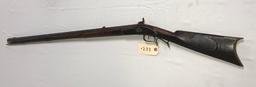 Early Kentucky Full Stock .32 cal Percussion Rifle w/maple stock & barrel signed "D. Oblinger, Piqua