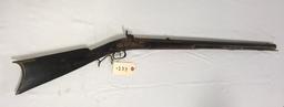 Early Kentucky Full Stock .32 cal Percussion Rifle w/maple stock & barrel signed "D. Oblinger, Piqua