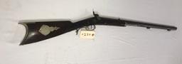 Early Kentucky Half Stock 44 cal Percussion Rifle w/ nice patch box