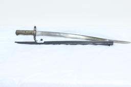 #98-1874 FRENCH BAYONET W/ MATCHING SCABBARD