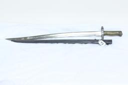 #98-1874 FRENCH BAYONET W/ MATCHING SCABBARD