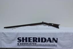 #138-.36 CAL KENTUCKY RIFLE W/FULL STOCK & BARREL MARKED "L.N.D."