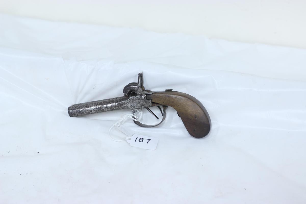 #187-DOUBLE BARREL .44 CAL BOOT PISTOL