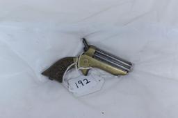 #192-C. SHARPS .22 CAL 4-BARREL PEPPERBOX W/WOOD CARVED GRIPS
