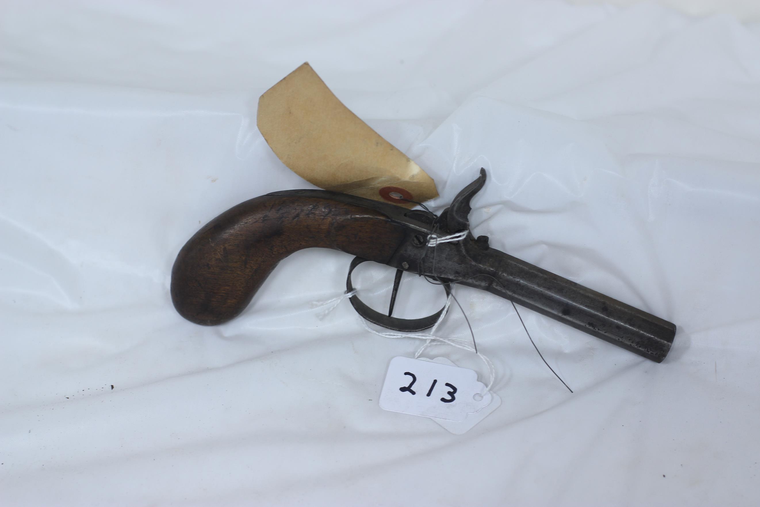 #213-.41 CAL PERCUSSION BOOT PISTOL (BROKEN HAMMER)