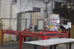 6' 4" X 11' PLASMA CAN TABLE; HYPERTHERM POWER MAX 600 PLASMA CUTTER
