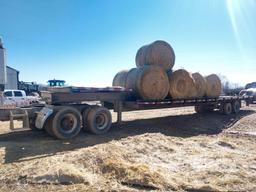 drop-deck 38' flatbed semi trailer with wood floor and extension