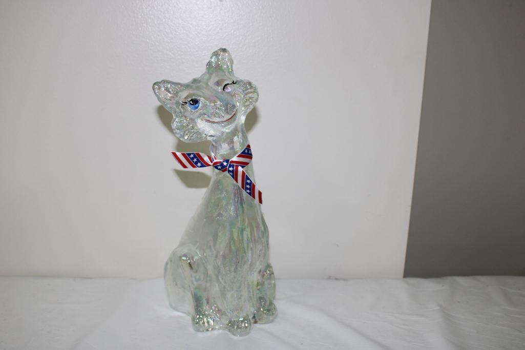FENTON ALLEY CAT FIGURE BY D. FREDRICK, F G S EXCLUSIVE 2008, 11"