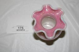 FENTON LUSTERWARE RUFFLED TOP VASE, 5.5"