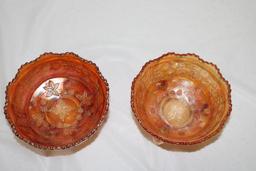 (2) FENTON BUTTERFLY AND BERRY BOWLS, 5"