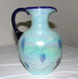 FENTON HANGING HEARTS PITCHER, #269/1250, 8.75"