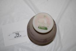 FENTON SMALL VASE, HANDPAINTED BY D. FREDRICK, #71/150, 4.25"