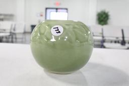 1945 ROOKWOOD POT, WITH EMBOSSING AND CRAZING, 4"