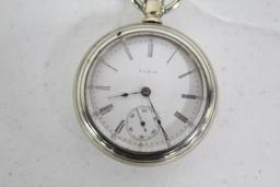 ELGIN POCKET WATCH (NON-RAILROAD GRADE; OPEN FACE CASING) W/SERIAL #1138355