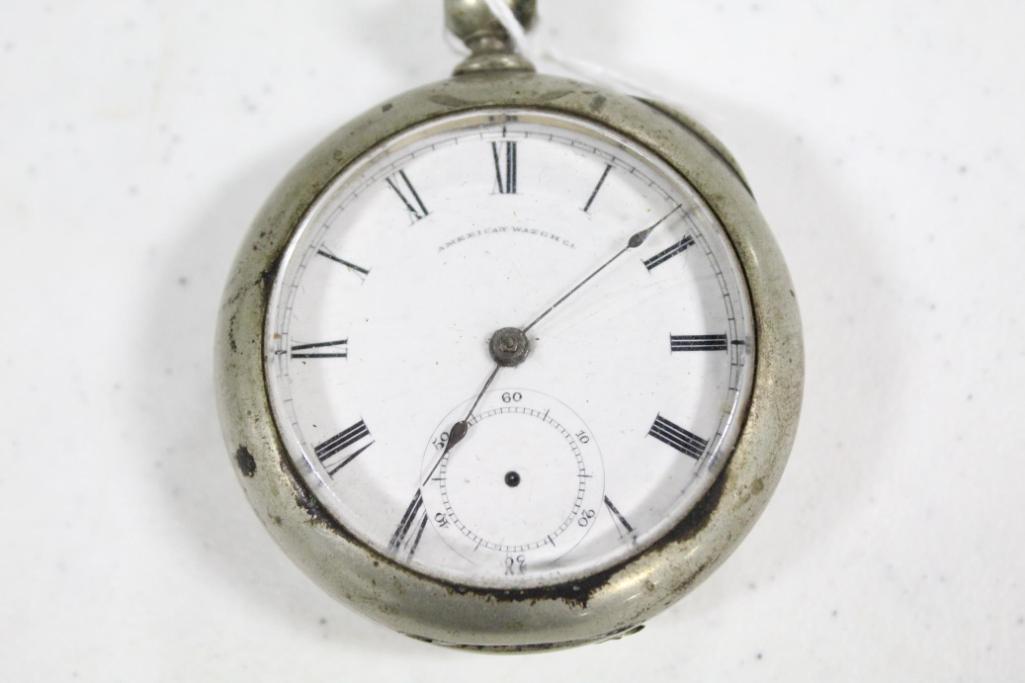 WALTHAM POCKET WATCH (NON-RAILROAD GRADE; OPEN FACE CASING) W/SERIAL #20426