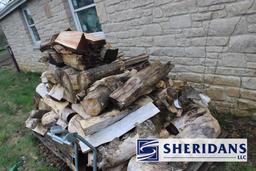 FIREWOOD: ASSORTED FIREWOOD ON WOOD PALLETS