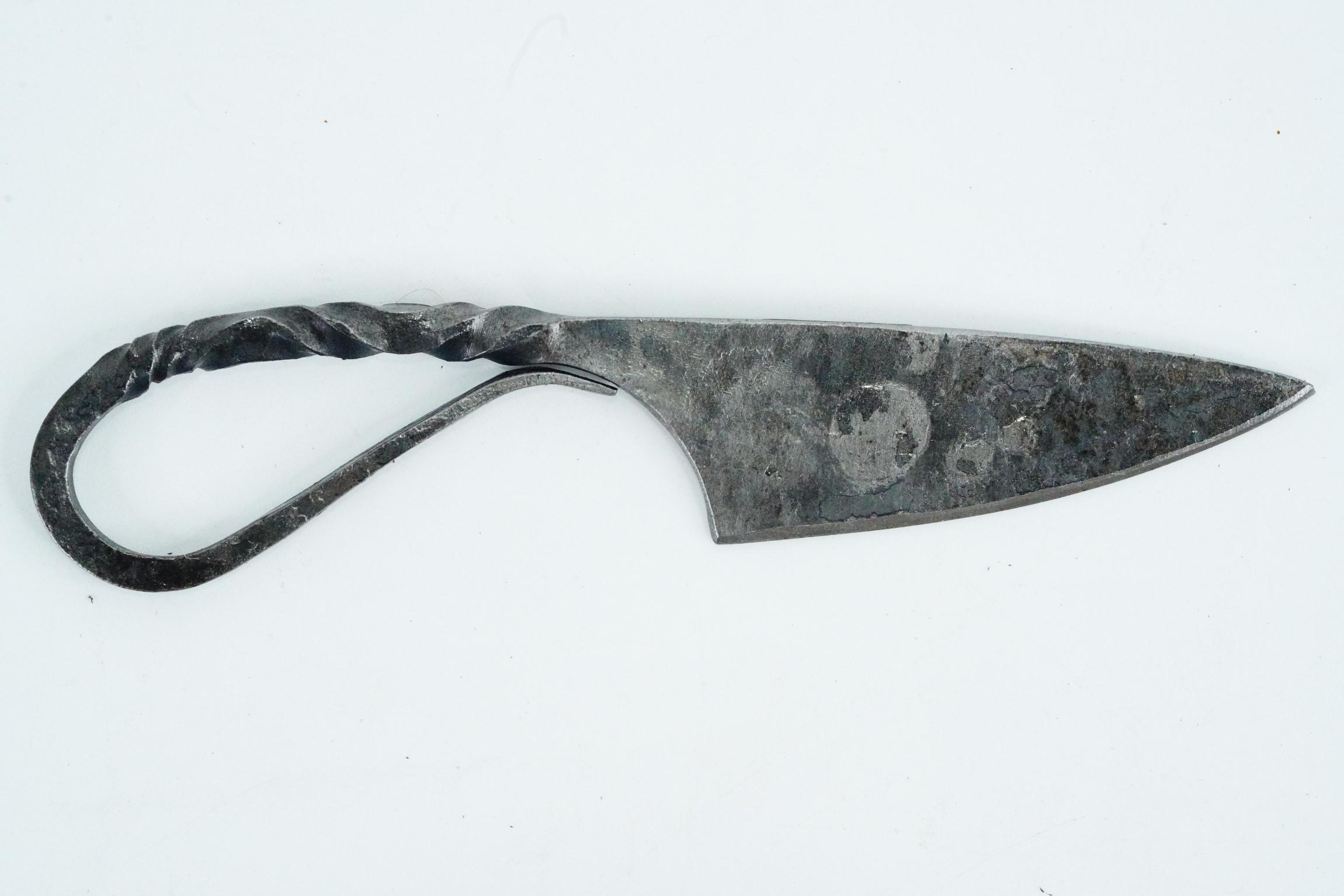 Lot of (2) Handmade Rustic Krumkniv Knives