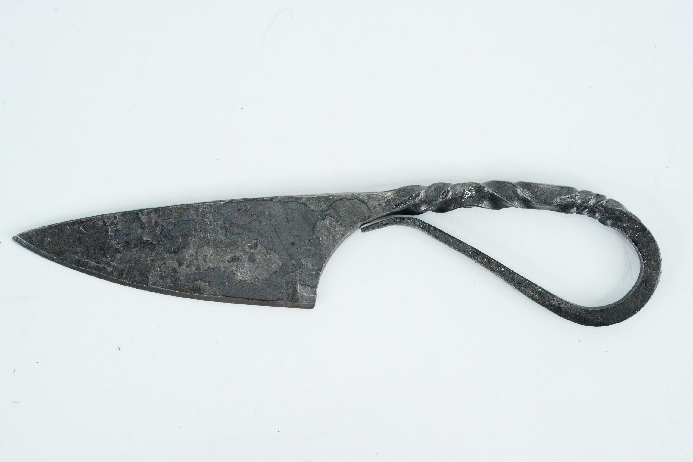 Lot of (2) Handmade Rustic Krumkniv Knives