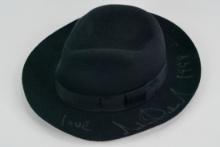 Michael Jackson Signed Custom Black Wool Fedora