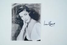 Lauren Bacall Cut Signature and 8 x 10 Photo