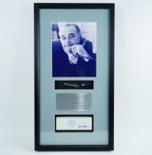 Lyndon Johnson Pen Used for 1968 Signing, Framed