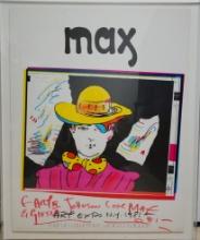 Arte Johnson's Personally Signed Peter Max Print