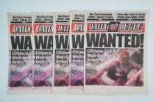 Spider-Man (2002) Lot of (5) Prop Daily Bugle Newspapers