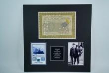 RMS Titanic Relics on Matted Display W/COA