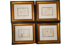 After Pablo Picasso Set of Four Offset Lithographs