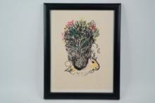 Marc Chagall 1972 Lithograph (Published by Mourlot)
