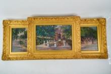 Lot of (3) Framed Impressionist-Style Oil Paintings